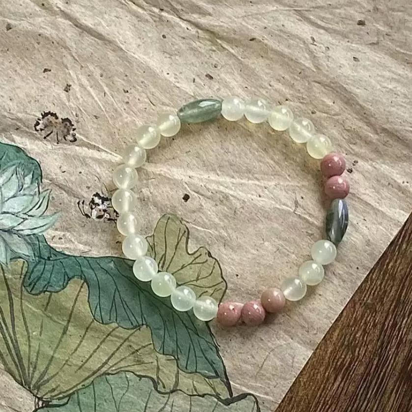 Glass bead bracelet-15