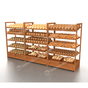 <span class=keywords><strong>Sweetmeats</strong></span> cửa hàng hiển thị đứng bằng gỗ bánh mì <span class=keywords><strong>Rack</strong></span> hiển thị cho siêu thị sử dụng - Product Image 4