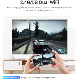 Pico Design Mini portátil inteligente Android 9,0 alto brillo 5G WIFI inalámbrico DLP película proyector de cine en casa - Product Image 5