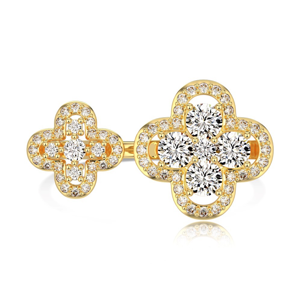 trèfle double#2 pièces d'or