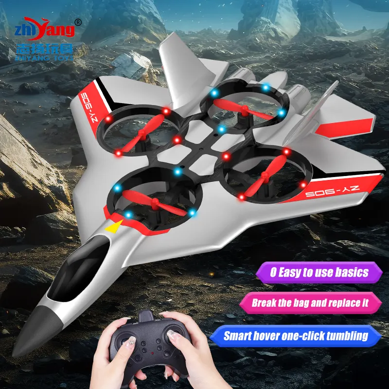 High Click Four Axis Aircraft Popular Wholesale Remote Control Airplane Flying Toys With Led Lights