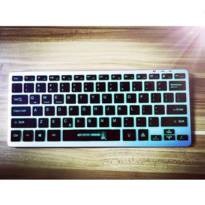 Nuovo LED ricaricabile tastiera Wireless portatile muta da ufficio portatile traslucenza Tablet tastiera posteriore Pc - Product Image 2