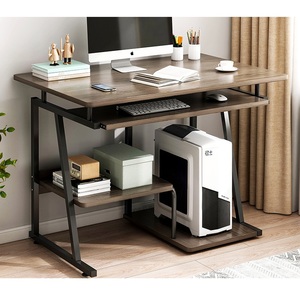 Nuevo Escritorio de computadora con estante en estación de trabajo multipropósito para oficina en casa y Escritorio de computadora con marco de metal - Product Image 4