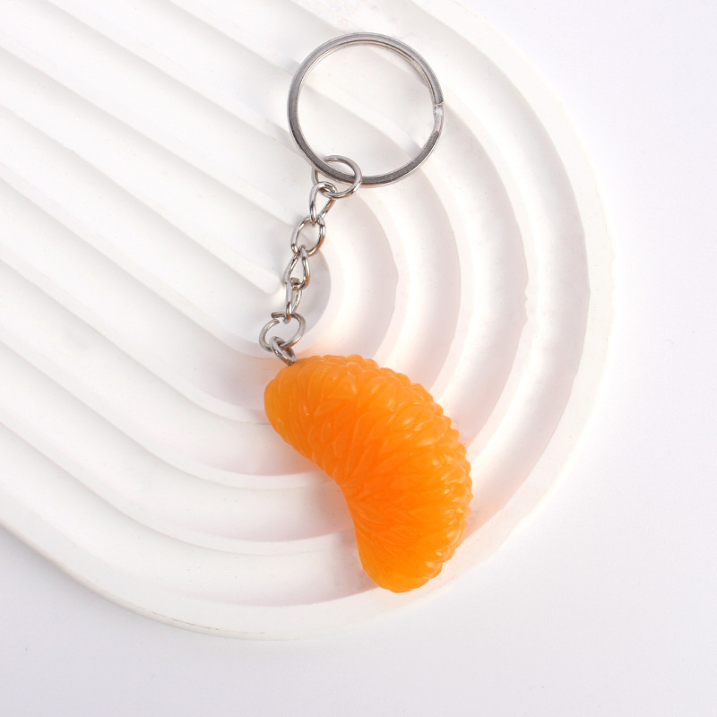 Naranja de un solo segmento de 3,8 cm - Estilo llavero