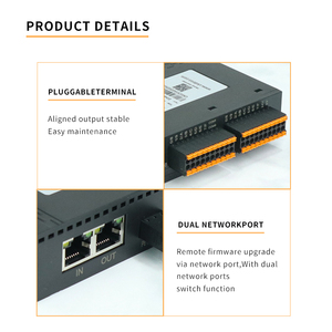 24V DC EtherCATアナログ入力/デジタル出力ネットワークモジュール高速イーサネットIO DINレールマウントDINレールIOモジュール - Product Image 5
