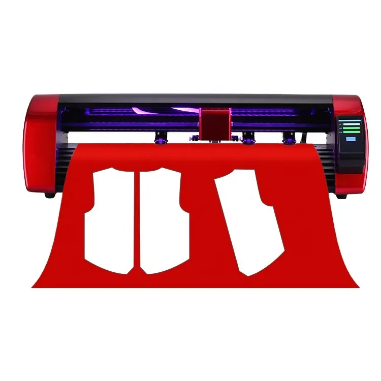 Plotter De corte reflectante De vinilo D24 De 720mm De alta calidad con doble cabezal y cámara CCD Ploter De Corte