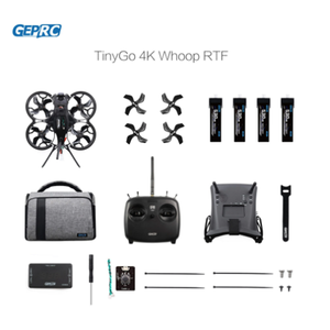 GEPRC TinyGO 4K FPV Whoop RTF无人机，配有Caddx Loris 4K 60fps遥控FPV专业四轴飞行器组合，非常适合初学者 - Product Image 6