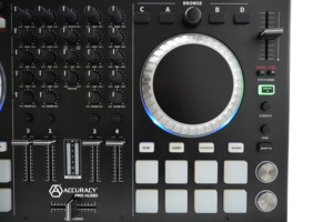 Accuracy Pro Audio MIDI-1311 Controlador de DJ Control de 4 canales Controlador profesional/Mezclador de consola de audio Reproductor de DJ MIDI - Product Image 6