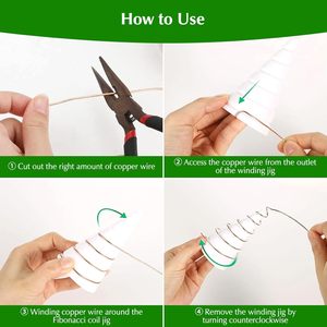 Làm Vườn đồng <span class=keywords><strong>Kit</strong></span> với dây đồng 2 cái fibonacci CuộN quanh co jigs <span class=keywords><strong>6</strong></span> cái cọc gỗ anten cho làm vườn không khí nhà máy - Product Image 3