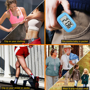 Simple <strong>Step</strong> <strong>Counter</strong> for Walking <strong>With</strong> Large Digital <strong>Display</strong>, 3D Pedometer for Walking, <strong>Step</strong> Tracker <strong>With</strong> Removable Clip Lanyard - Product Image 5