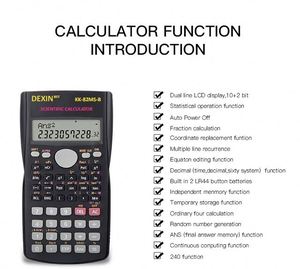 Dexin เครื่องคิดเลข240ฟังก์ชัน12หลักเครื่องคิดเลขวิทยาศาสตร์คณิตศาสตร์ขั้นสูงอิเล็กทรอนิกส์ - Product Image 6
