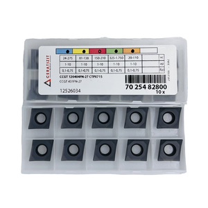 Gli utensili da taglio CNC serie CCGT1204 inseriscono inserti di tornitura per ridurre le vibrazioni di precisione nella lavorazione dei metalli - Product Image 1