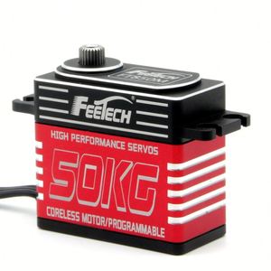 50kg fırçasız Servo su geçirmez Servo, yüksek tork Servo ile uyumlu 1/5 1/6 1/8 1/10 RC araba/Robot/tekne/uçak - Product Image 3