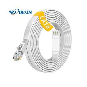 <strong>Ethernet</strong> Cable CAT6 <strong>Flat</strong> Lan UTP RJ45 Connector Network Patch Cord Cable for PS PC Internet Modem Router Cat 6 Cable <strong>Ethernet</strong> - Product Image 1