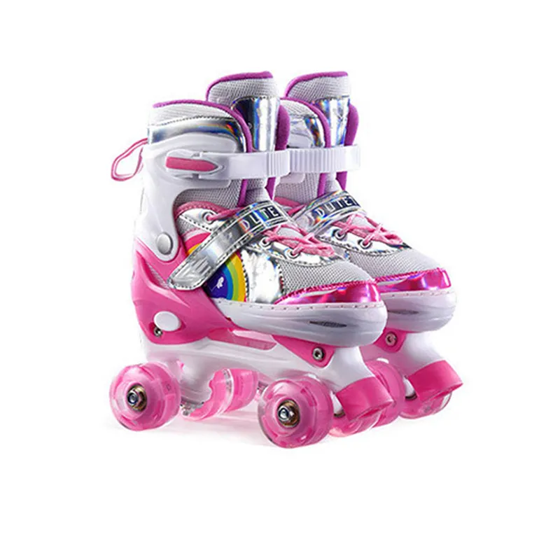 Más barato Pile Sapato Zapatos Roue Des Online Adjuntar a intermitente Roller Skate Patin Botas para niñas niños