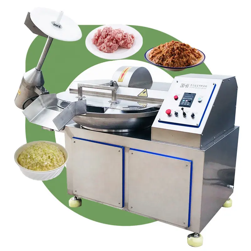 Picadora de carne de 6 aspas de acero inoxidable, 100 litros, 5 velocidades, ZBG330, 5L/20L/40L/80L/125L