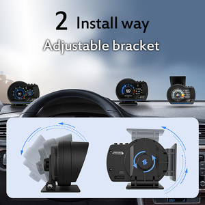 Auto Head up Display OBD2+GPS Digital Speedometer Alarm Water Oil Temp RPM Diagnostic Tools Smart Gauge Hud Display for Car - Product Image 4