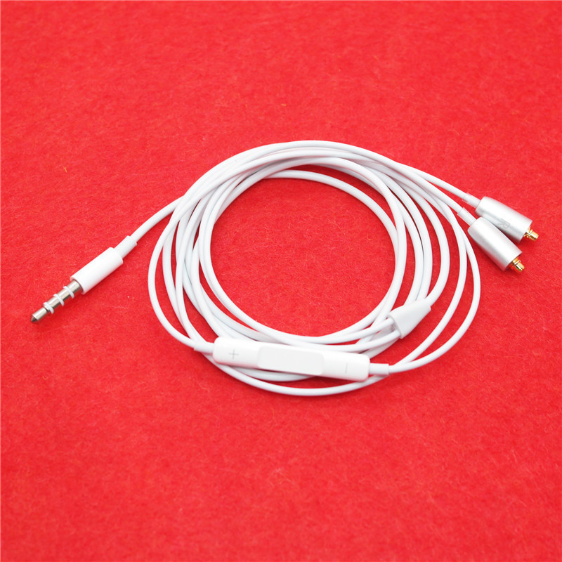 1 câble casque blanc MMCX