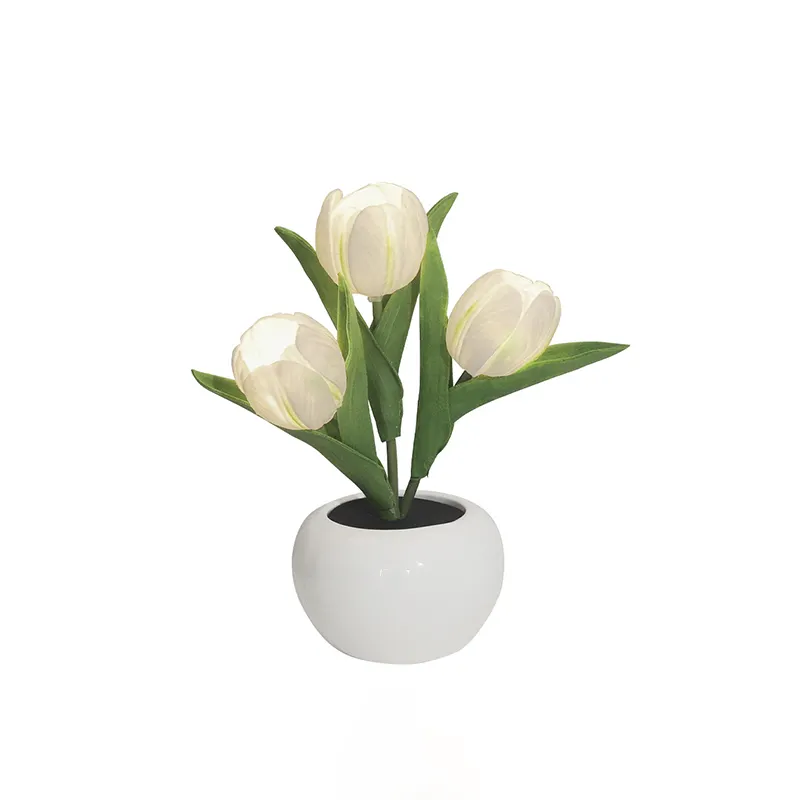 Led Tulp Tafellamp Nachtlampje Simulatie Bloem Bureaulamp Romantisch Voor Slaapkamer Home Decor