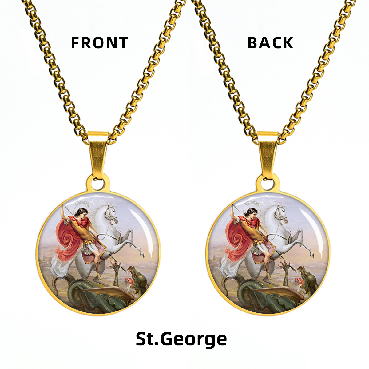 Gold-ROUND pendant