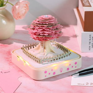 Sticky Note <strong>Memo</strong> Pad Creative Christmas Gift Weekly Calendar <strong>Paper</strong> <strong>Block</strong> Treehouse 3D <strong>Memo</strong> Pad Note <strong>Cube</strong> With Retail Gift Box - Product Image 2
