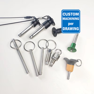 CNC Custom Dowel <strong>Pin</strong> Metal Stainless Steel Parts Machinery Components Service Safety Detent <strong>Quick</strong> Release Ball <strong>Lock</strong> <strong>Pin</strong>