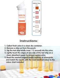 Bandelettes de test de sel de salinité d'urine-Désinfection à l'ozone, OEM en plastique personnalisable, usage domestique fiable pour la santé de la fonction rénale - Product Image 4