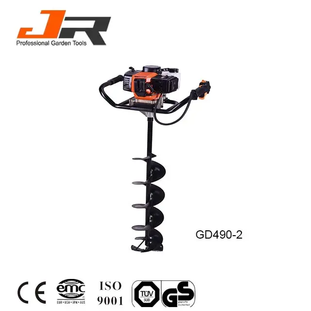 52cc Agricultural High Power Gasoline Drilling Tools Earth Auger Drilling Machine For Garden Tools