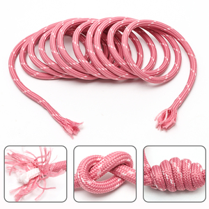 <strong>Custom</strong> logo Printing <strong>Elastic</strong> <strong>Polyester</strong> Round Cord Rope Drawstring for Sports Bag Backpack - Product Image 3