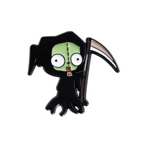漫画エイリアンモンスター侵入バッジハロウィーンDIYインベーダーZIMピン
