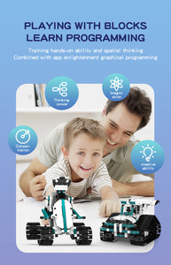 MOC Children's Puzzle <strong>Building</strong> Toy Compatible with Electric TEAM Educational <strong>Programming</strong> APP Programmable Rc Control Robot Toy