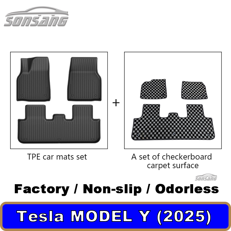 For Model y Juniper 2025 double floor mats