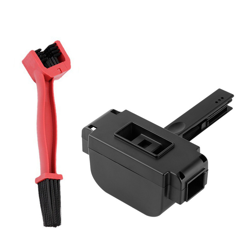 Limpiador de cadenas, cepillo de cadena negro, rojo