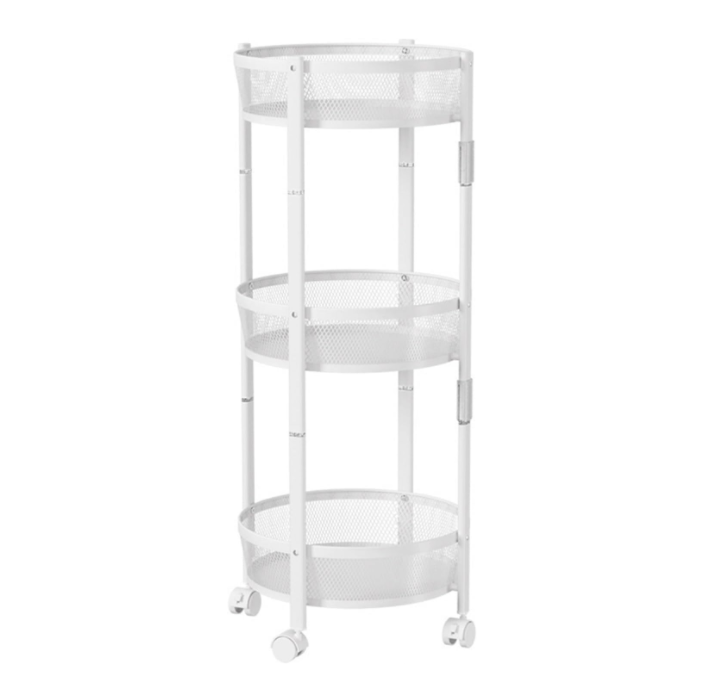 3-Tier, Single Row, White