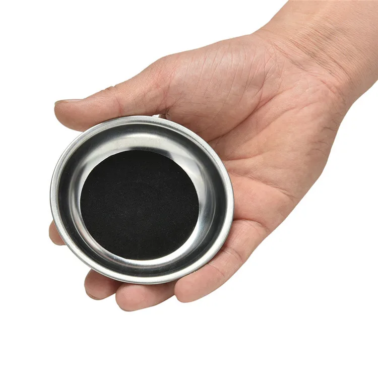 Coin Through Glass Steel Cup Mat Magic Props Party Close-up Magic Trick