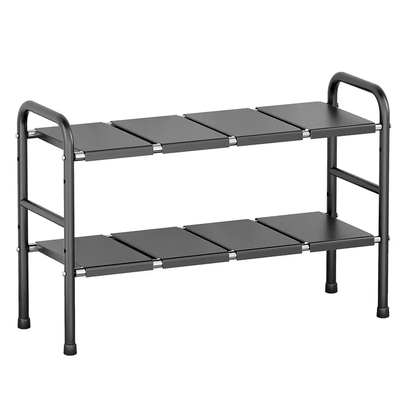 Multifunctional Under Sink stainless steel 2 Tier storage holder Adjustable Expandable Shelf Organizer Rack