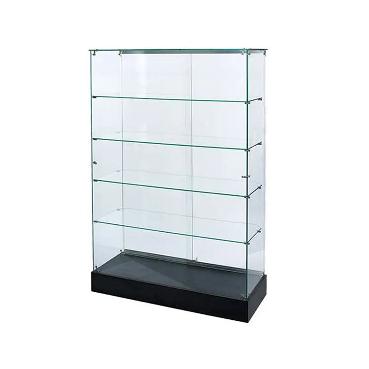 New 2020 Jewellery Display Showcase Modern Glass and Aluminum Cabinet for Retail Store