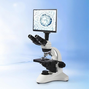 WEIAI Microscopio Dental 1000X-1600X, Microscopio Digital con Pantalla Lcd, Microscopio de Vídeo Trinocular Biológico para Laboratorio - Product Image 1