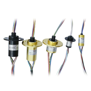 360 Grad drehbarer elektrischer Stecker Kleiner sichtbarer 2-Wege-10A 30A-Kappensatz mikro leitender Schleifring leitfähiger Ring