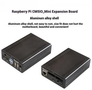 Raspberry Pi cm5io _ sini scheda di sviluppo con NVMe SSD PoE USB3.0 in lega di alluminio Shell espansione ADC