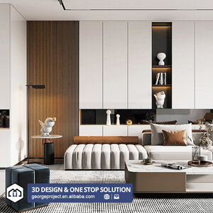 Nueva Zelanda Proyectos residenciales Contemporáneo Concepto 3D Villa de lujo Servicio de diseño de renderizado 3D Diseño de interiores al por mayor - Product Image 3
