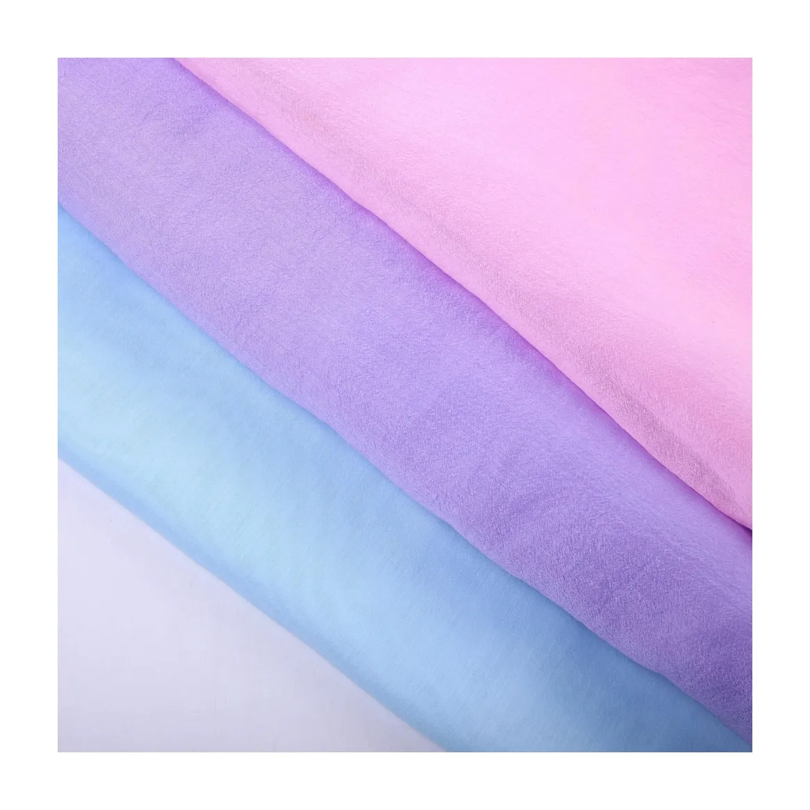 Tecido de rayon respirável de alta qualidade para mulheres e crianças, tecido de seersucker para roupas de organza e tule