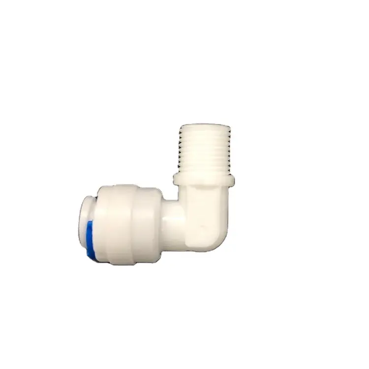 1/8 de 1/4 pulgadas PP codo conexión rápida de accesorios de tubería para RO purificador de agua de espaã a