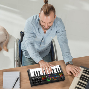 Konix <strong>MIDI</strong> <strong>Controller</strong> Piano 25keys ARP Auto Zccompaniment Function Electronic Piano - Product Image 4