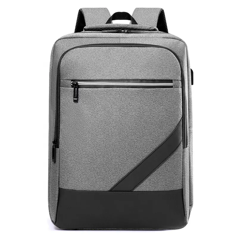 กระเป๋าเป้สะพายหลังสำหรับธุรกิจแล็ปท็อปคอมพิวเตอร์สำนักงานพร้อมพอร์ตชาร์จ USB โลโก้ออกแบบได้ตามต้องการ