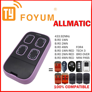 Foyum Rolling Code Multifrecuencia 303MHz -868MHz Escaneo automático 4 botones Duplicador de control remoto para puerta de garaje