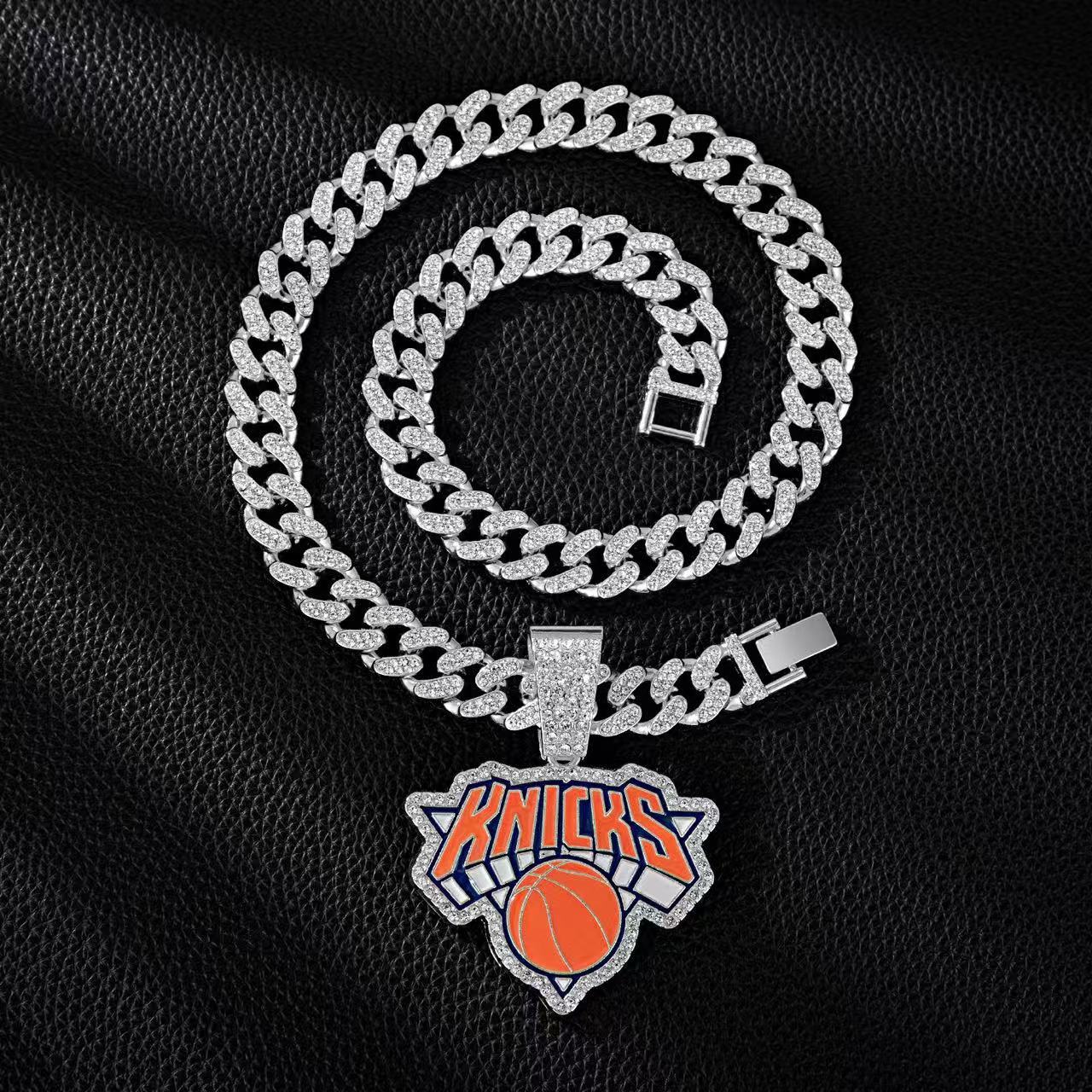 Ciondolo in argento + collana in argento da 50 cm-catena cubana da 13 mm