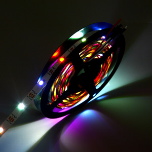 SK6812 RGBWプログラマブルLEDストリップライト30LED 7.2重量/容積IP65 UL & ROHS認証ブルートゥース/WiFiリモコンPVCボディ - Product Image 5