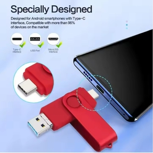 OTG USB 3.0 <strong>Flash</strong> Drive U Disk 32GB to 256GB <strong>Memory</strong> <strong>Type</strong> C USB Stick Pendrive with 2.0 Interface New Metal Product - Product Image 4