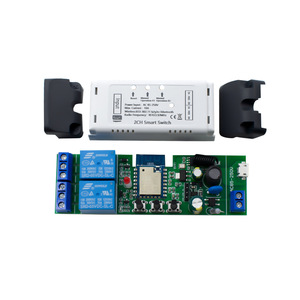 Tuya wifi smart modulo interruttore a pulsante relè autobloccante a 2 canali per 0V-230V 12V 24V funziona con alexa - Product Image 5